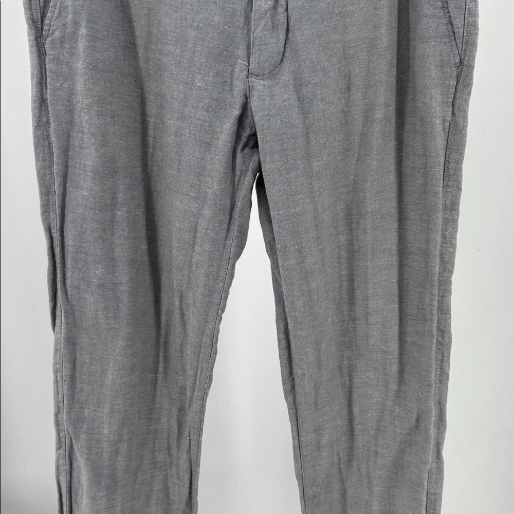 Banana Republic Kentfield Pant linen blend gray 34x32 men’s office casual